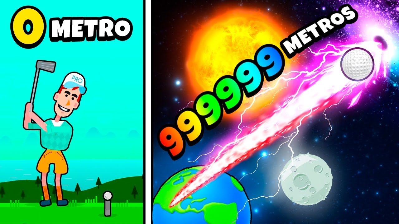 Mandei uma BOLA DE GOLFE pra fora do PLANETA TERRA!