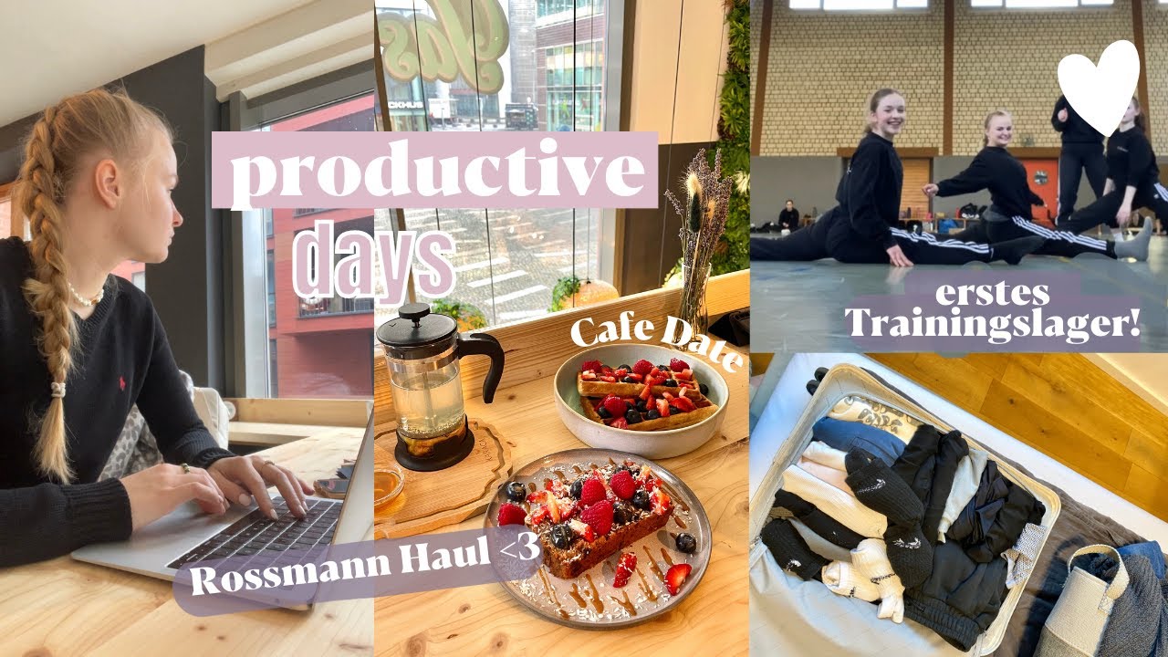VLOG: Productive days, erstes Trainingslager, Rossmann-Haul & Packen // Miss Aliana
