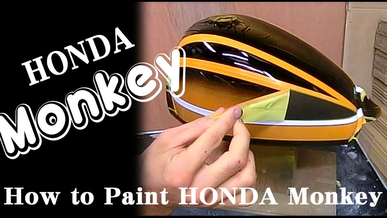 How To Paint HONDA Monkey　モンキー ZⅡタイガーの塗装方法