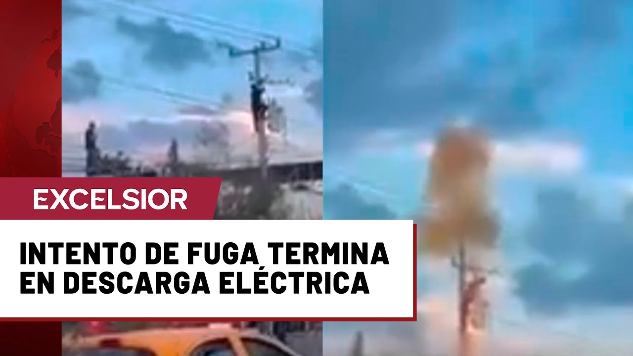 Intent&oacute; escapar de la polic&iacute;a y termin&oacute; electrocutado en un poste