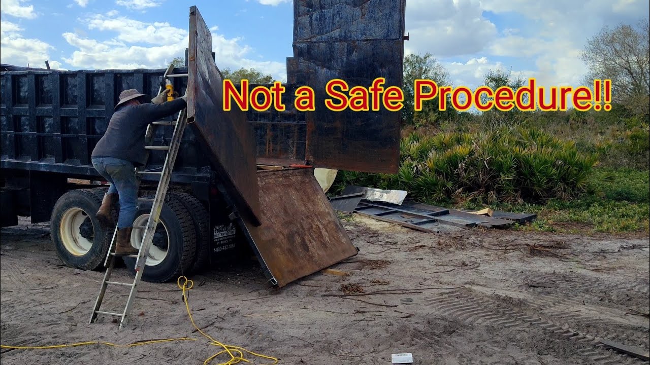86 GMC General Dump Truck Bed Repair (Part 2)  #diy #dumpbodyrepair #86GMCGeneral
