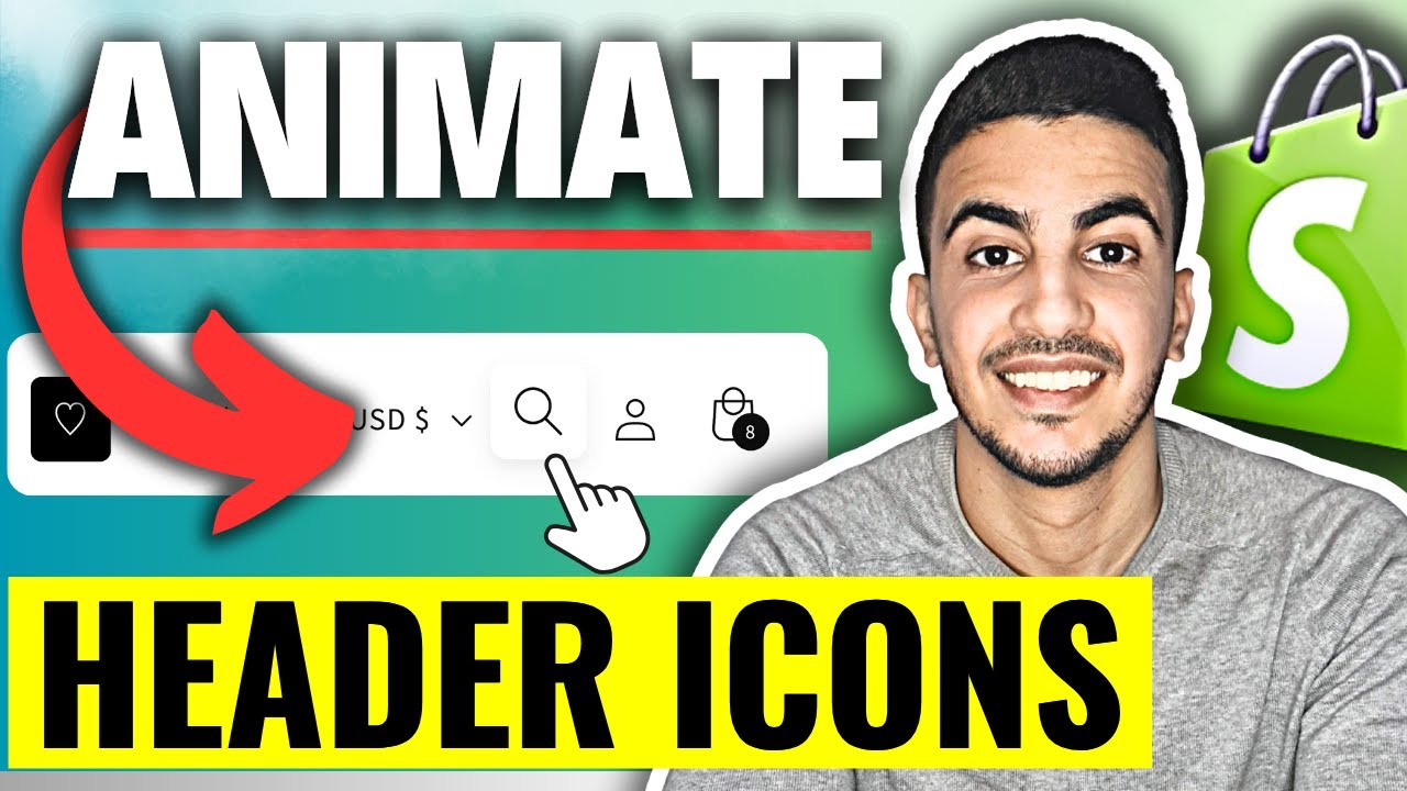 How To Animate Header Icons On Hover In Shopify (Interactive Icons)