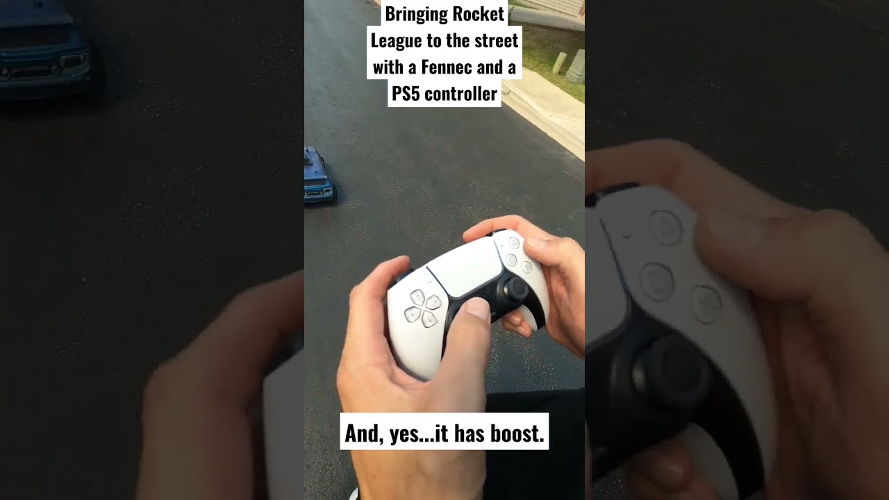 Driving a Rocket League car irl with a PS5 controller