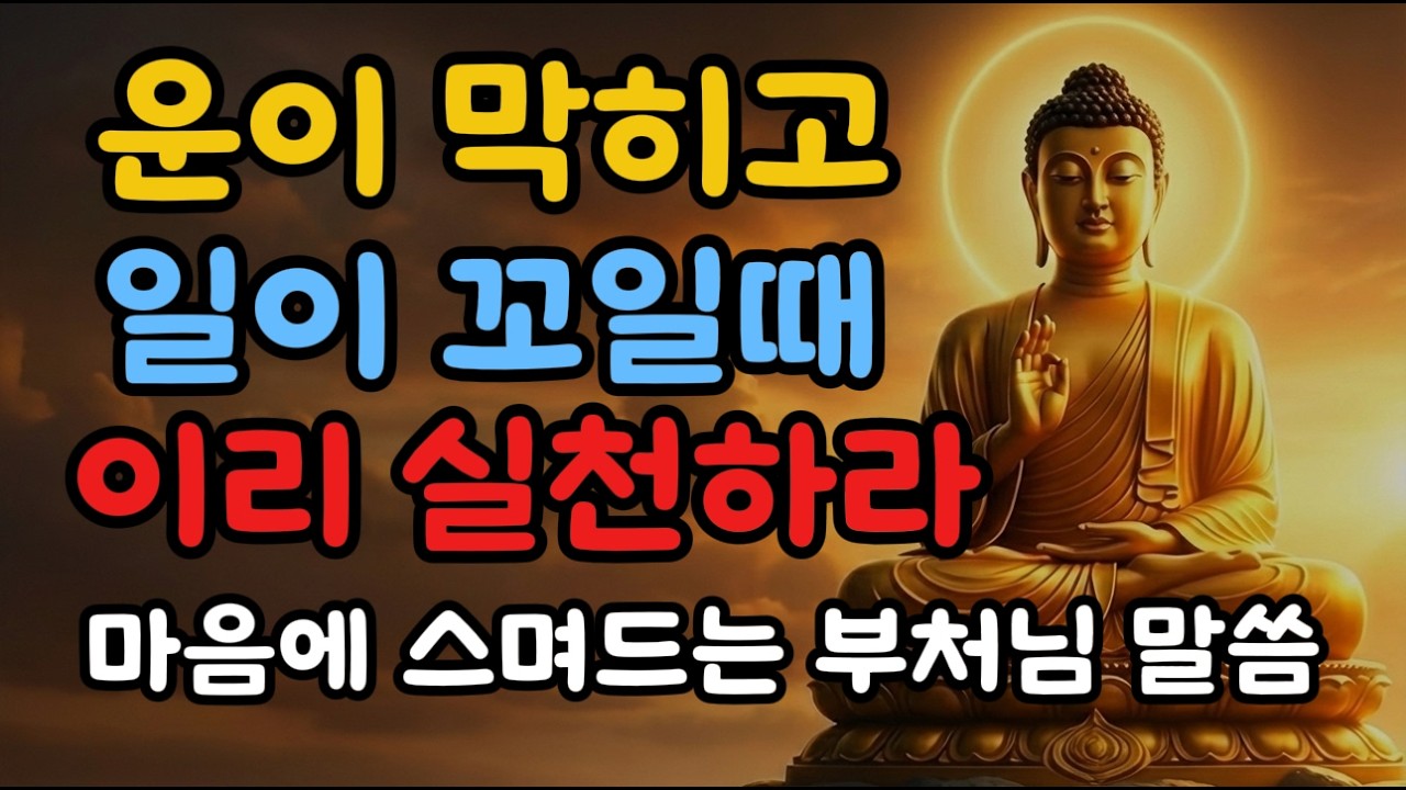 운이 안 풀릴 때 절대 하지 말아야 할 것, 이때일수록 조용히 실천하세요