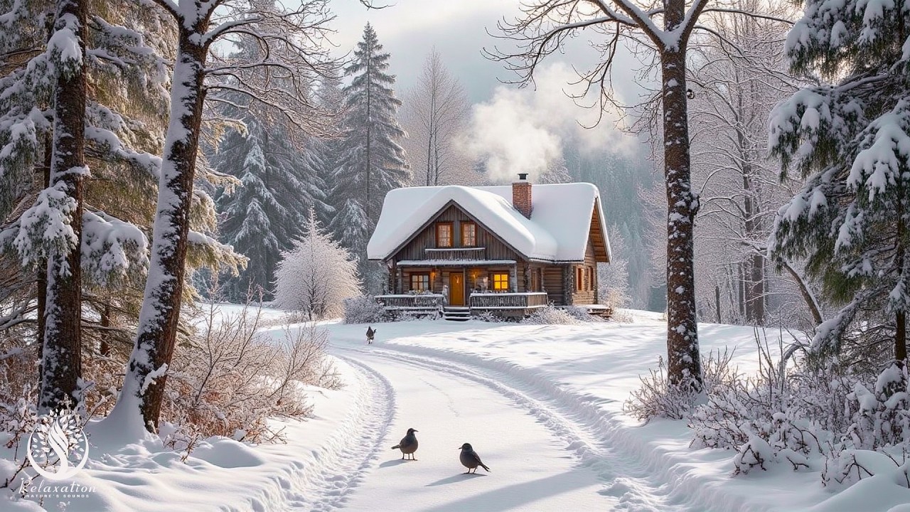 Peaceful Winter Music🌿Calm Nature Sounds for Stress Release & Deep Sleep, Relax, Anxiety Relief