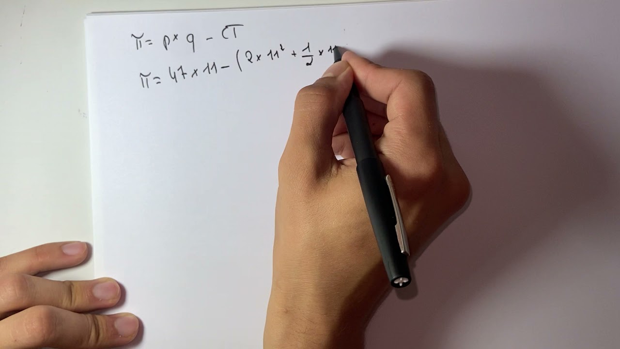 Calculer le prix, la quantité et le profit d’équilibre en monopole - Microéconomie S3