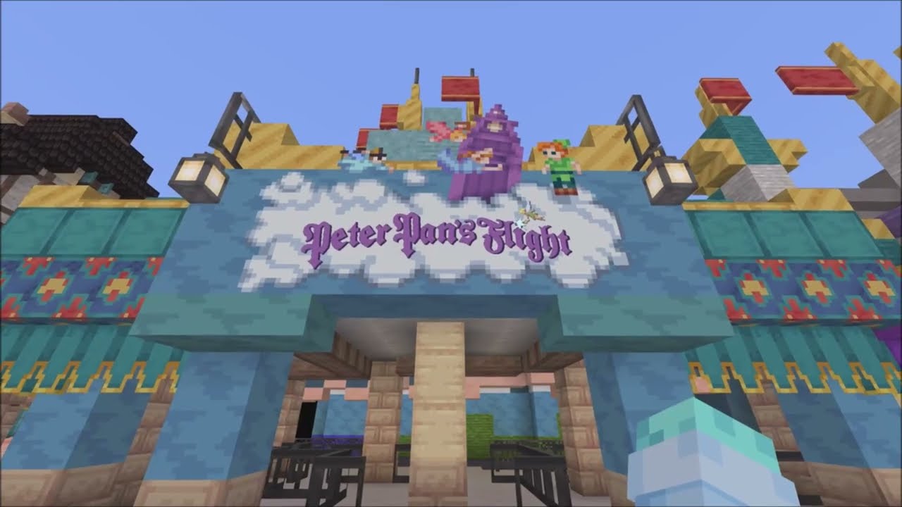 Peter Pan's Flight (On-Ride POV) Magic Kingdom - Walt Disney World - Minecraft