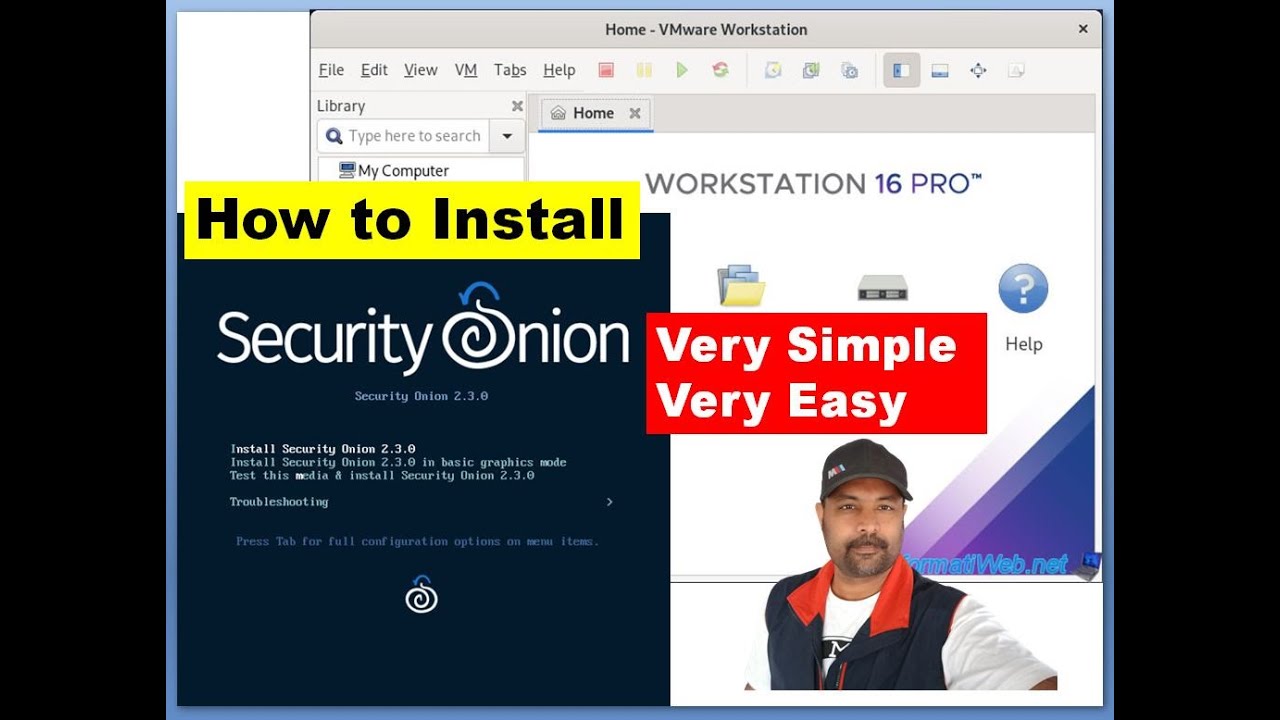 How to Install Security Onion on VMware Workstation 16 Pro step by step lab