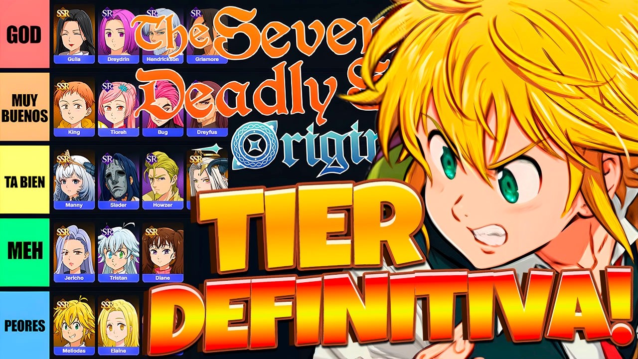 😡&iexcl;NO JUEGUES SIN SABER ESTO SOBRE los PERSONAJES!😡 | TIER LIST INICIO | 7DS Origin