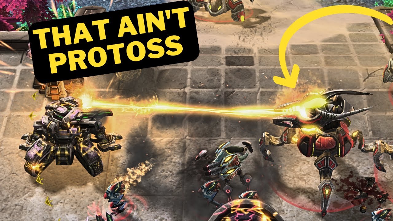 Mod vs Vanilla... StarCraft 2 Scion Custom Races GvT Cast: yskea (G) vs Asur (T)