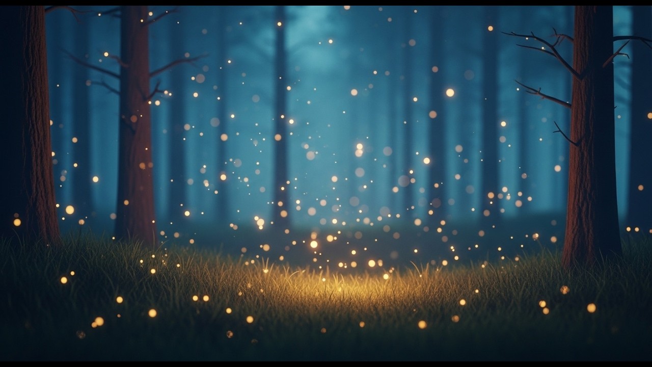 Deep Sleep Music 🌙 Dreamy Piano in Firefly Forest | 8 Hours