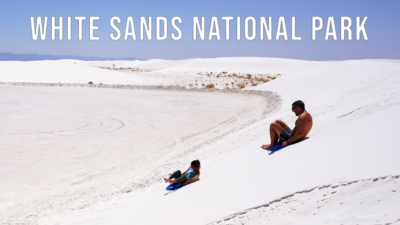 Sand Sledding in White Sands National Park - Who Will Win?