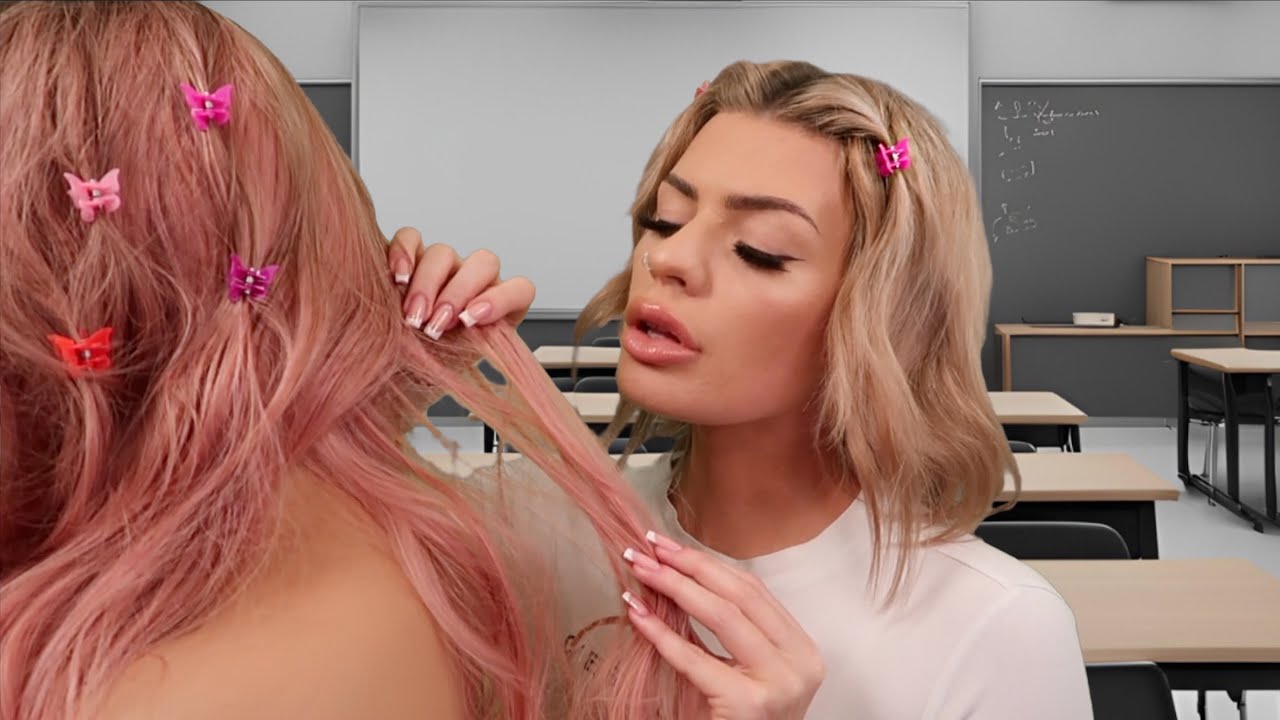 ASMR popular girl with NO boundaries plays with your hair 💕 (roleplay)