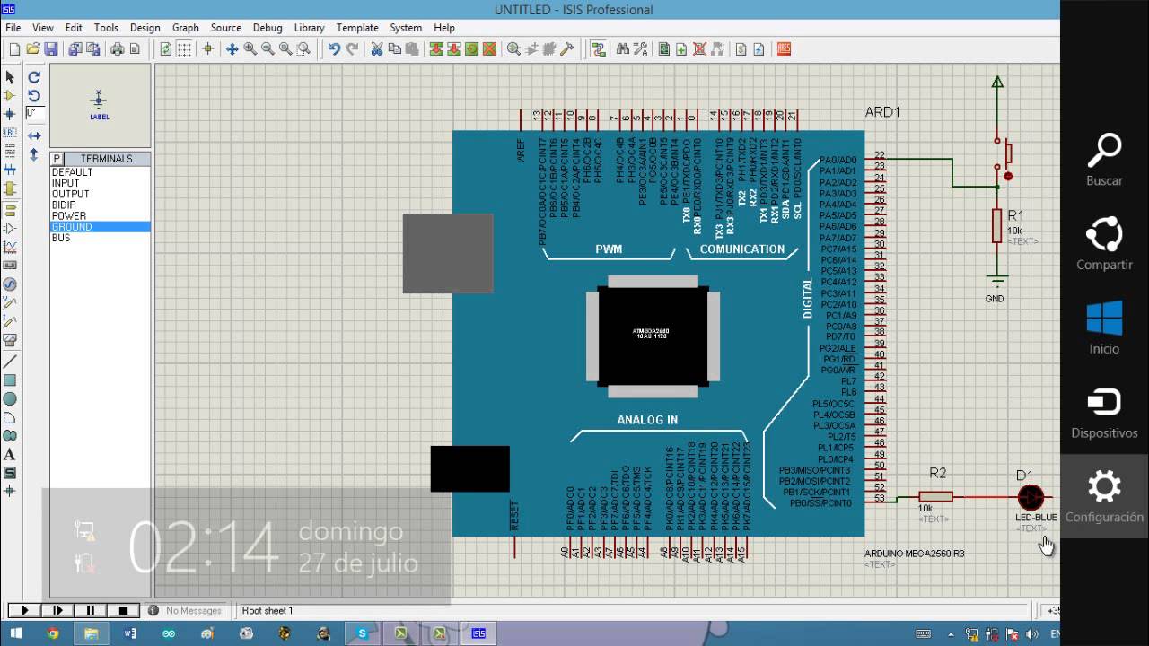 Como simular Arduino en PROTEUS [TUTORIAL COMPLETO] [2014] [EXCELENTE EXPLICACIÓN]