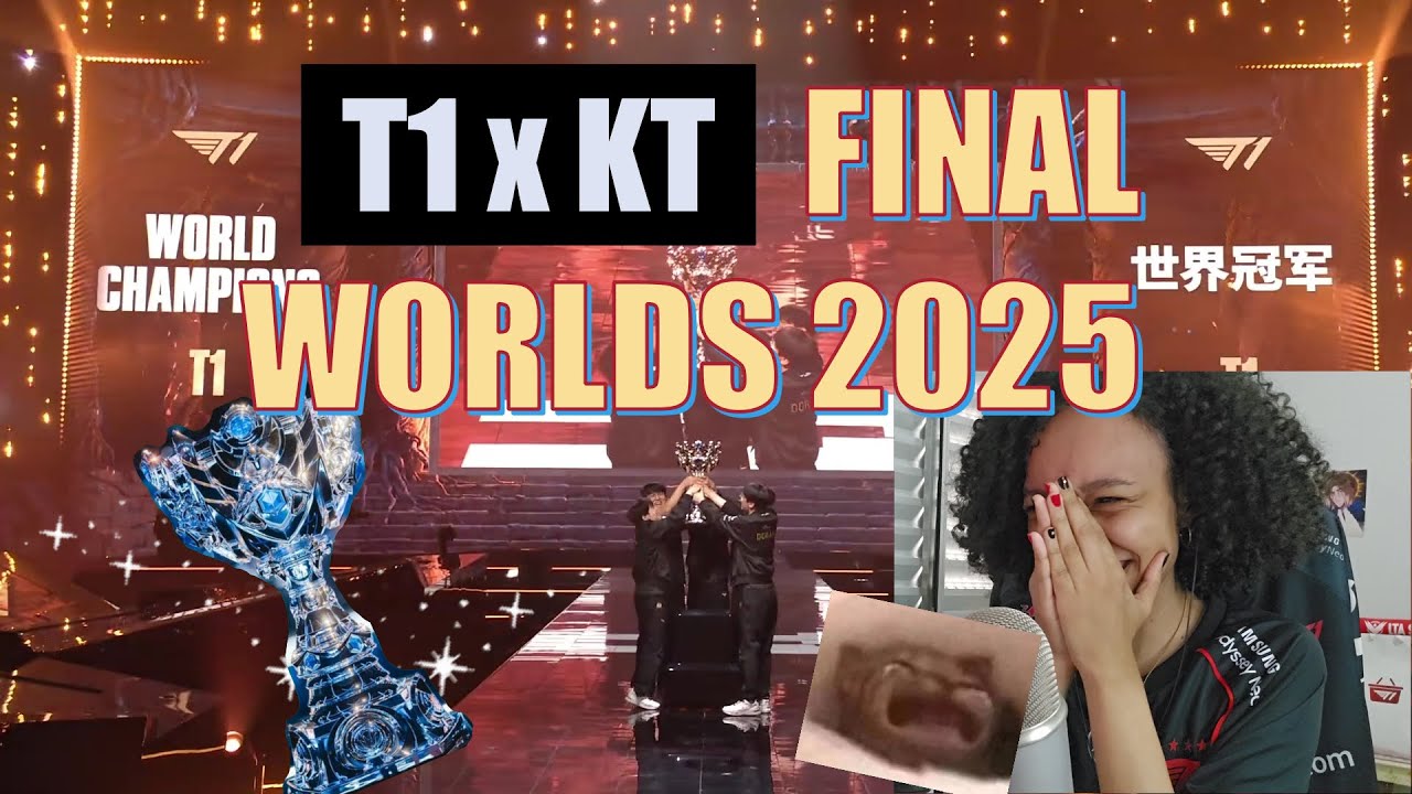 É HEXA!! 🏆 - T1 x KT Final Worlds 2025 Reação