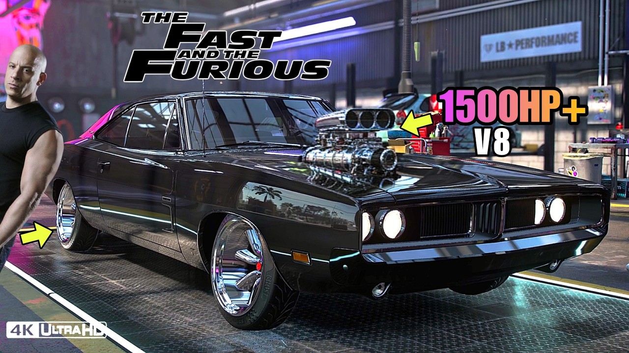 1500HP DODGE CHARGER ’69 DOM in NFS Heat | Insane Max Build & Customization