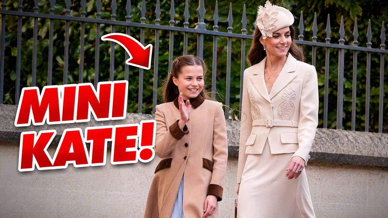 Kate Middleton & Princess Charlotte Twin at Easter &mdash; All Eyes Were on Them