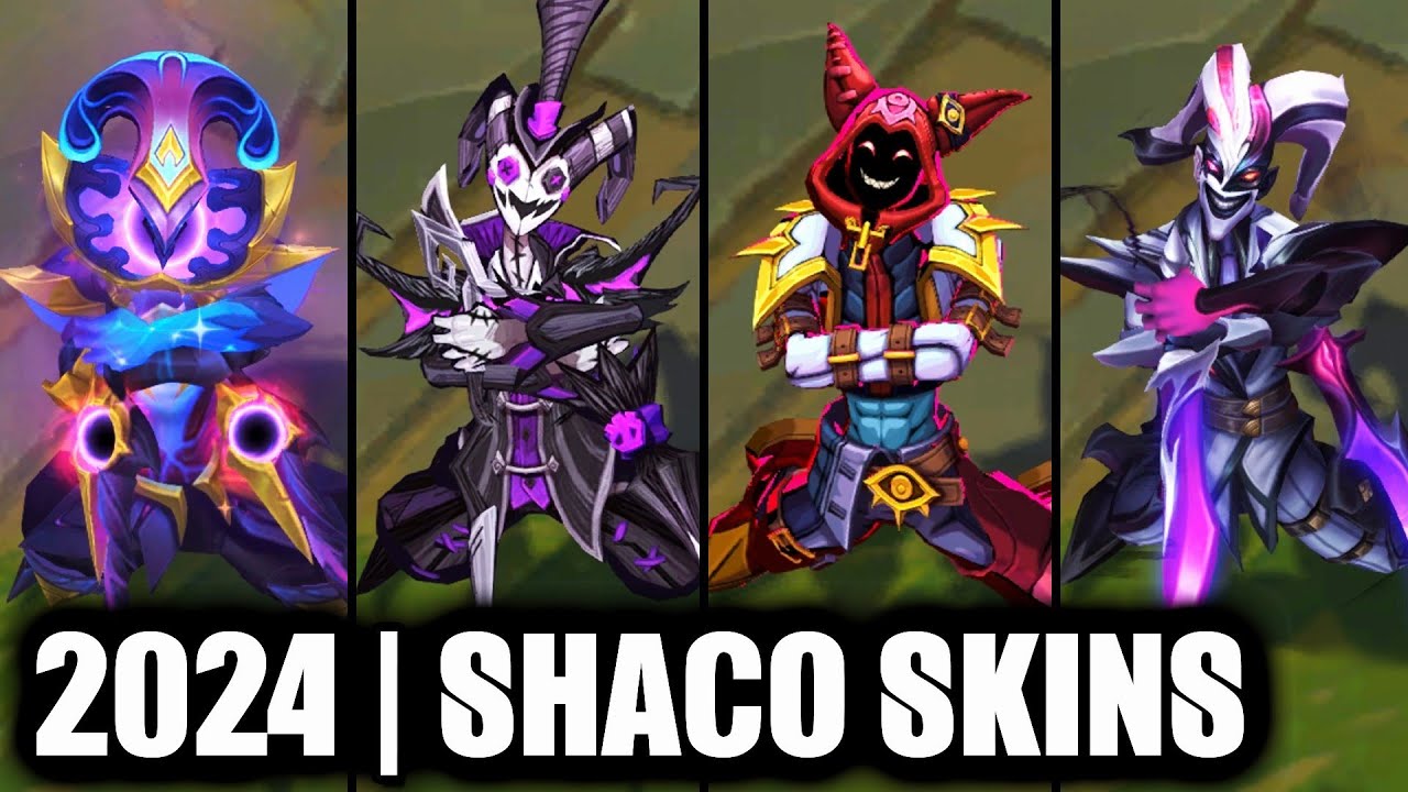 ALL SHACO SKINS SPOTLIGHT 2024 | League of Legends