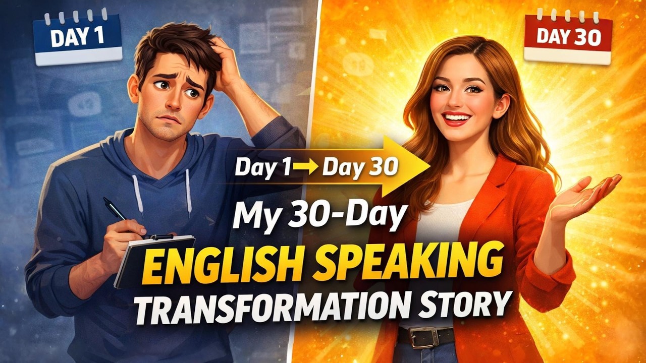 My 30-Day English Speaking Transformation Story | From Shy Beginner to Confident Speaker