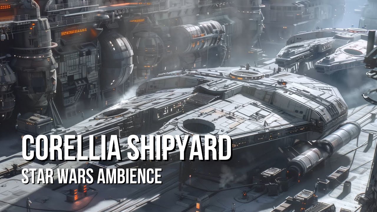 Corellian Shipyards | Star Wars Ambience | Industrial Ambience, City Sounds, No Music