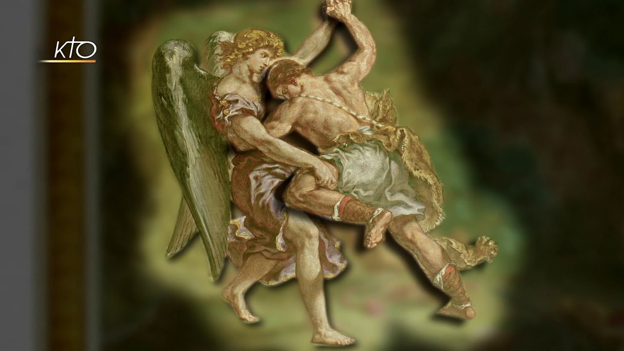 La Lutte de Jacob avec l'ange de Eugène Delacroix