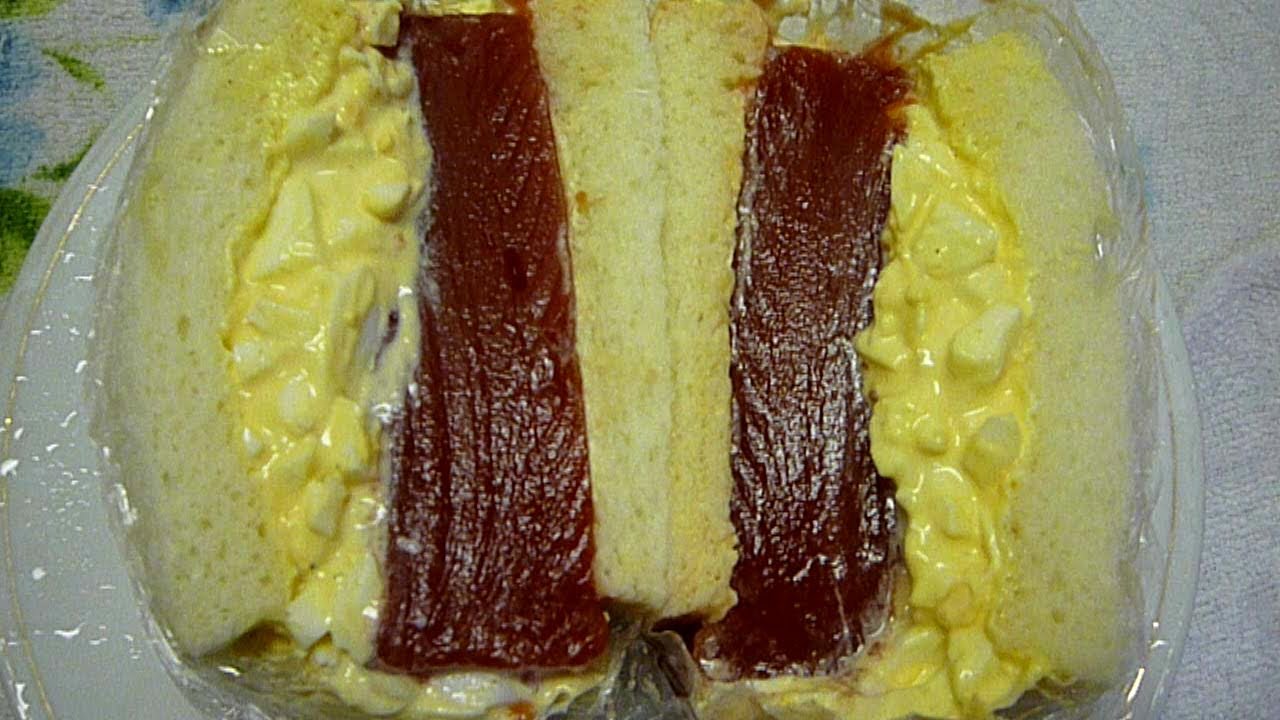 tomato jelly,sandwich,トマトゼリーと ゆで卵のサンドイッチ 簡単アレンジ料理レシピ 作り方