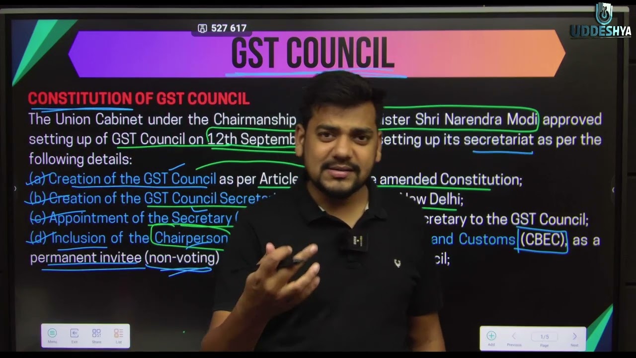 GST Council | GST | NEP B.COM | SANGHARSH BATCH