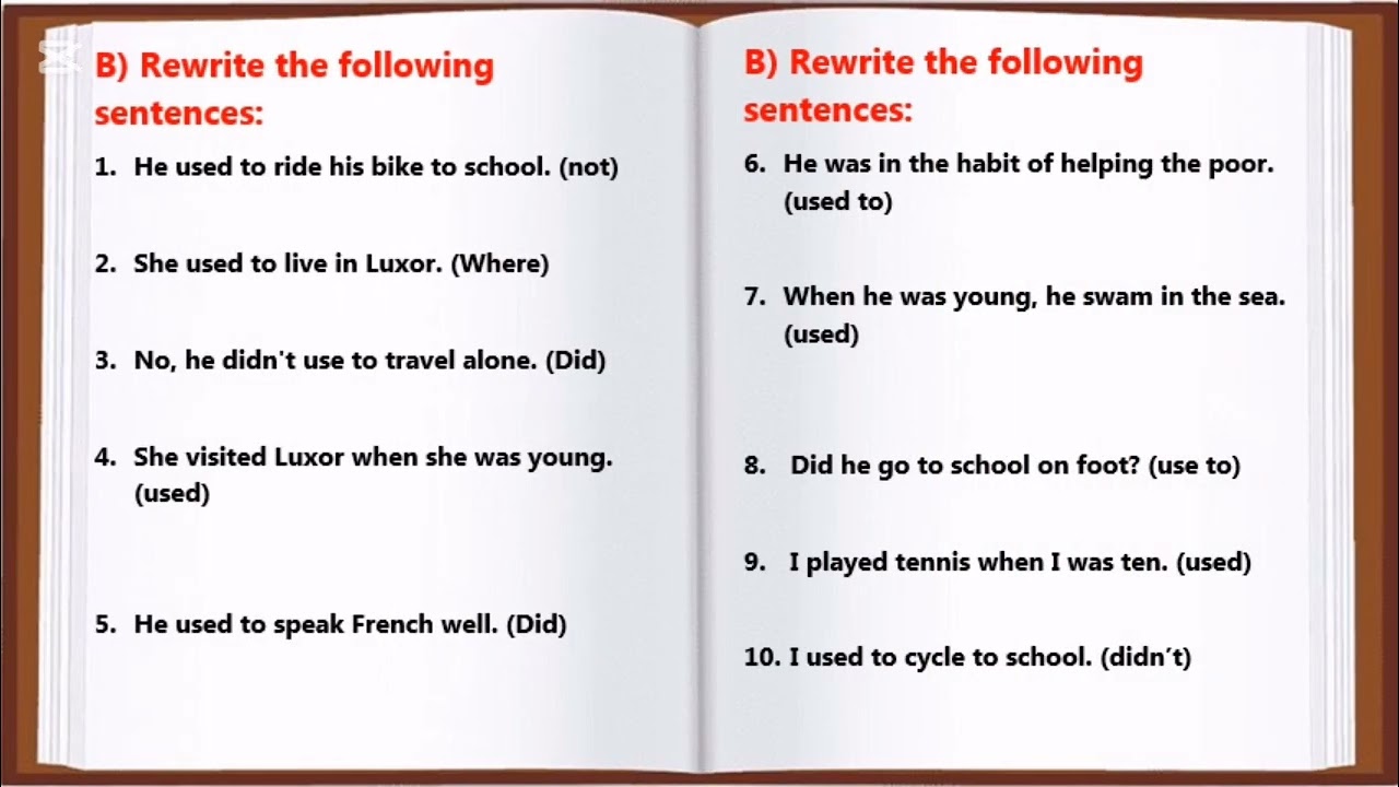 Exercises On Grammar unit 7 Middle 3 