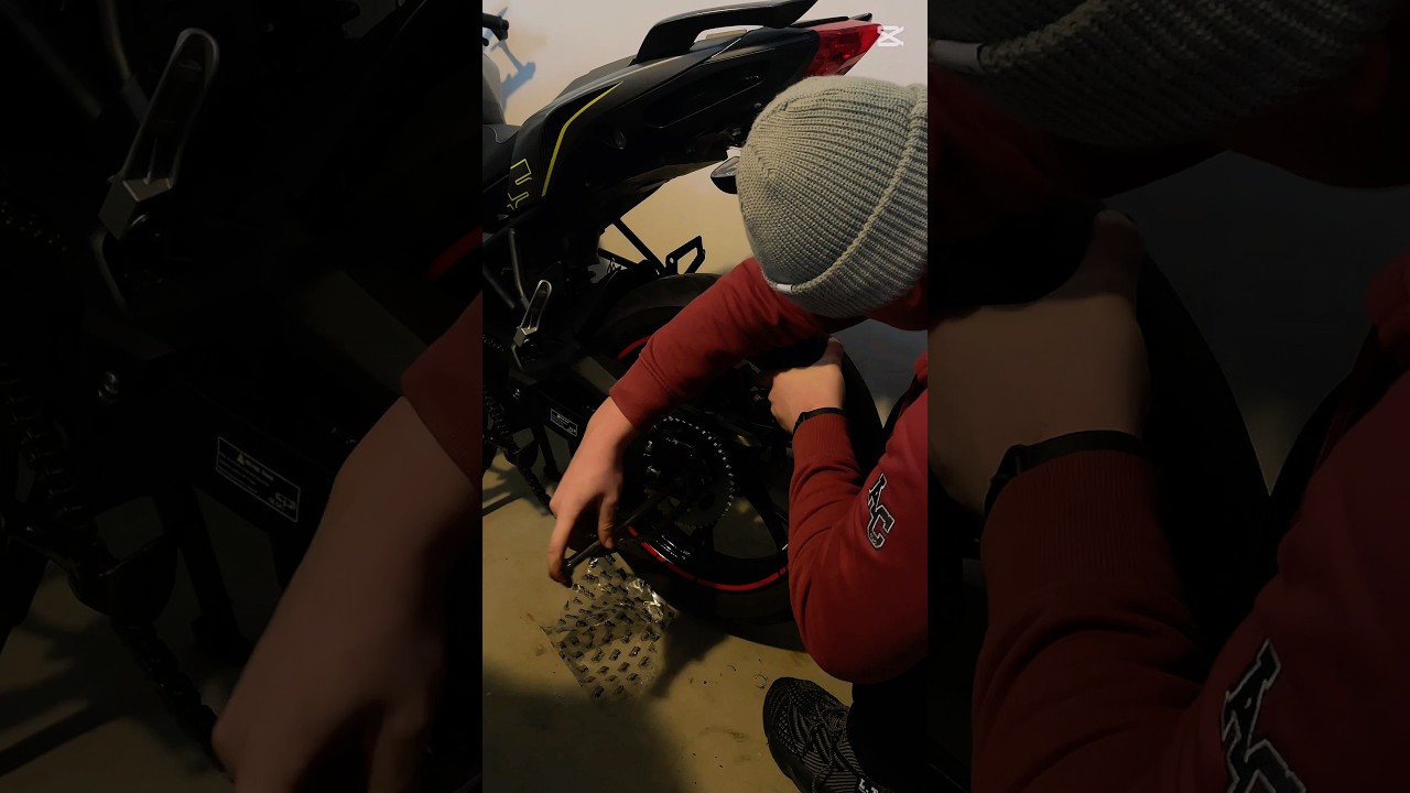 Тюнинг BENELLI BN 125, ставлю заднюю звезду. 