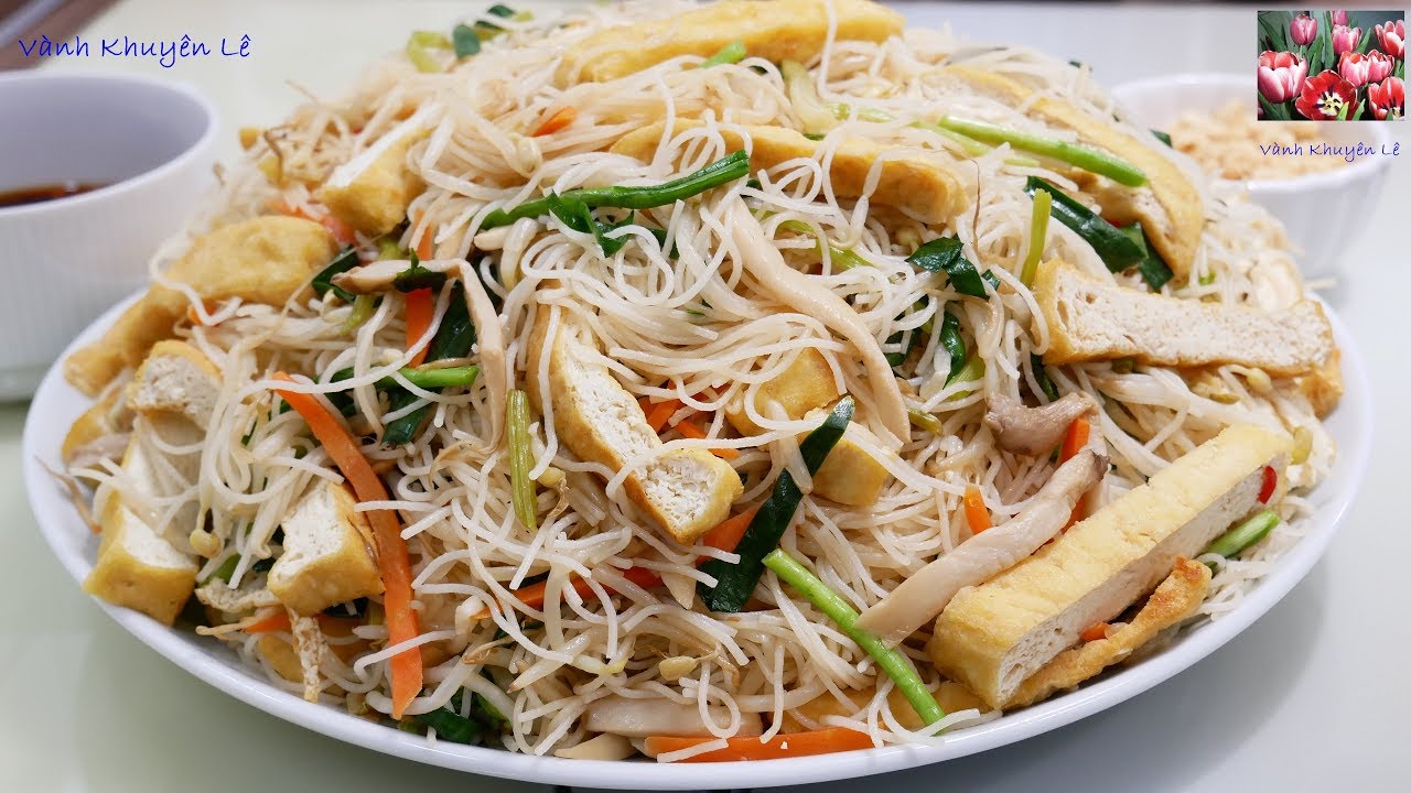 Bật mí Bí quyết làm Bún Gạo Xào Chay ngon gia truyền nhà Vành Khuyên | Perfect Rice Noodle Recipe