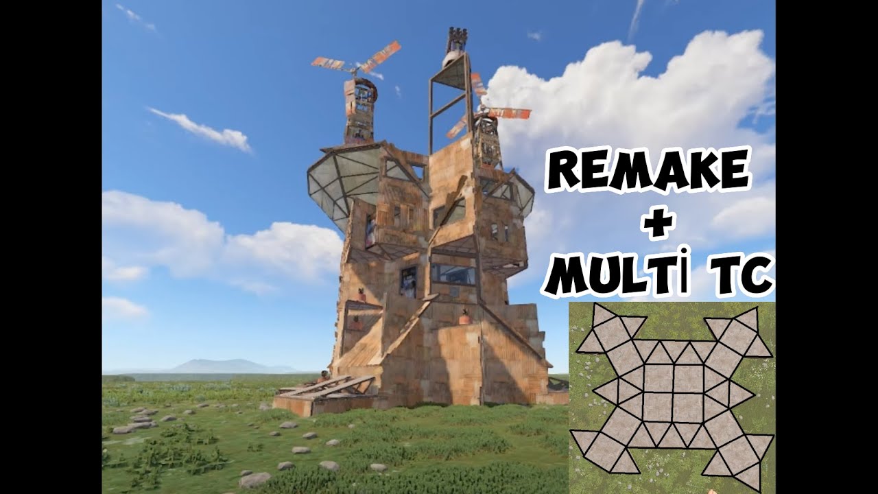 RUST BEST BİG BASE SOLO/DUO/TRİO/QUAD ^^ 15 (^^2 REMAKE+MULTİ TC)