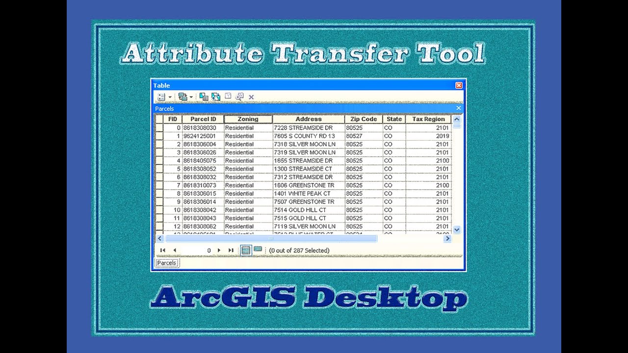 شرح الأداه  Attribute Transfer وأهميتها فى التعامل مع البيانات داخل الجداول GIS/ArcGIS/