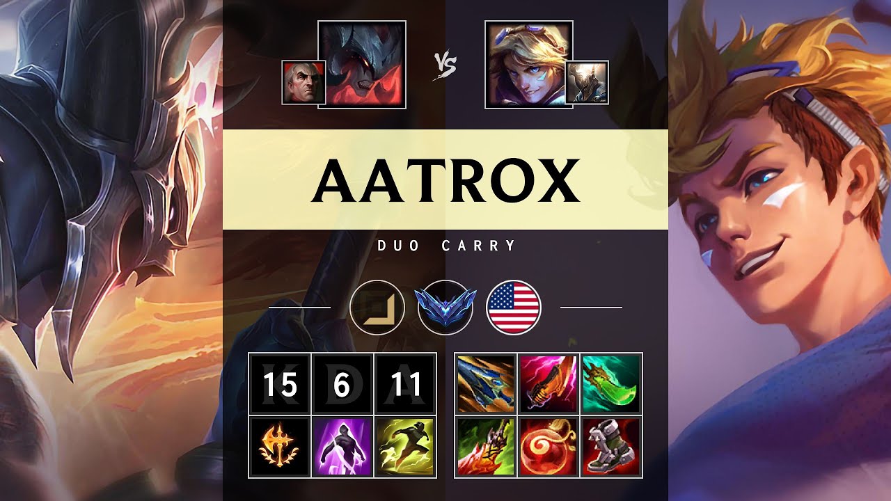 Aatrox Carry vs Ezreal - NA Diamond Patch 25.06