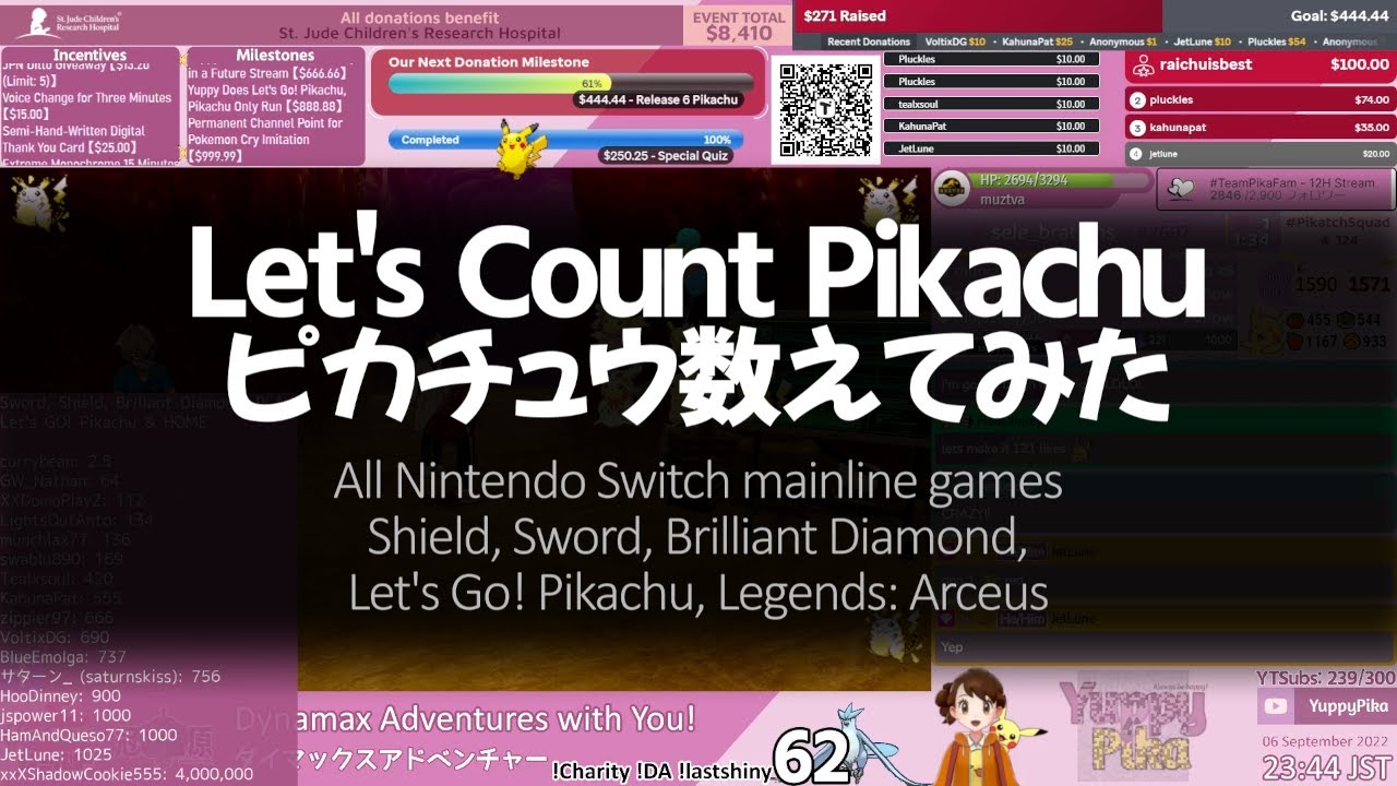 How Many Pikachu Do I Have in Total? Pikachu Hoarder Counted Pikachu for Charity Reward