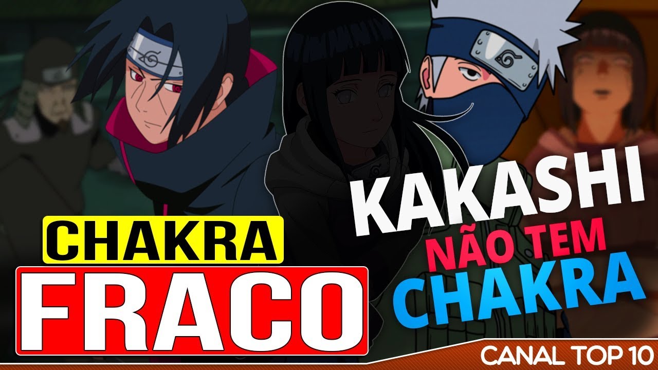 NARUTO: TOP NINJAS com POUCO CHAKRA do ANIME🔥🌀 | Canal TOP 10 🙌