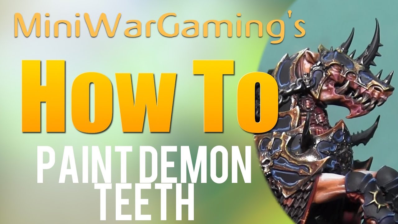 How To: Paint Demon Teeth