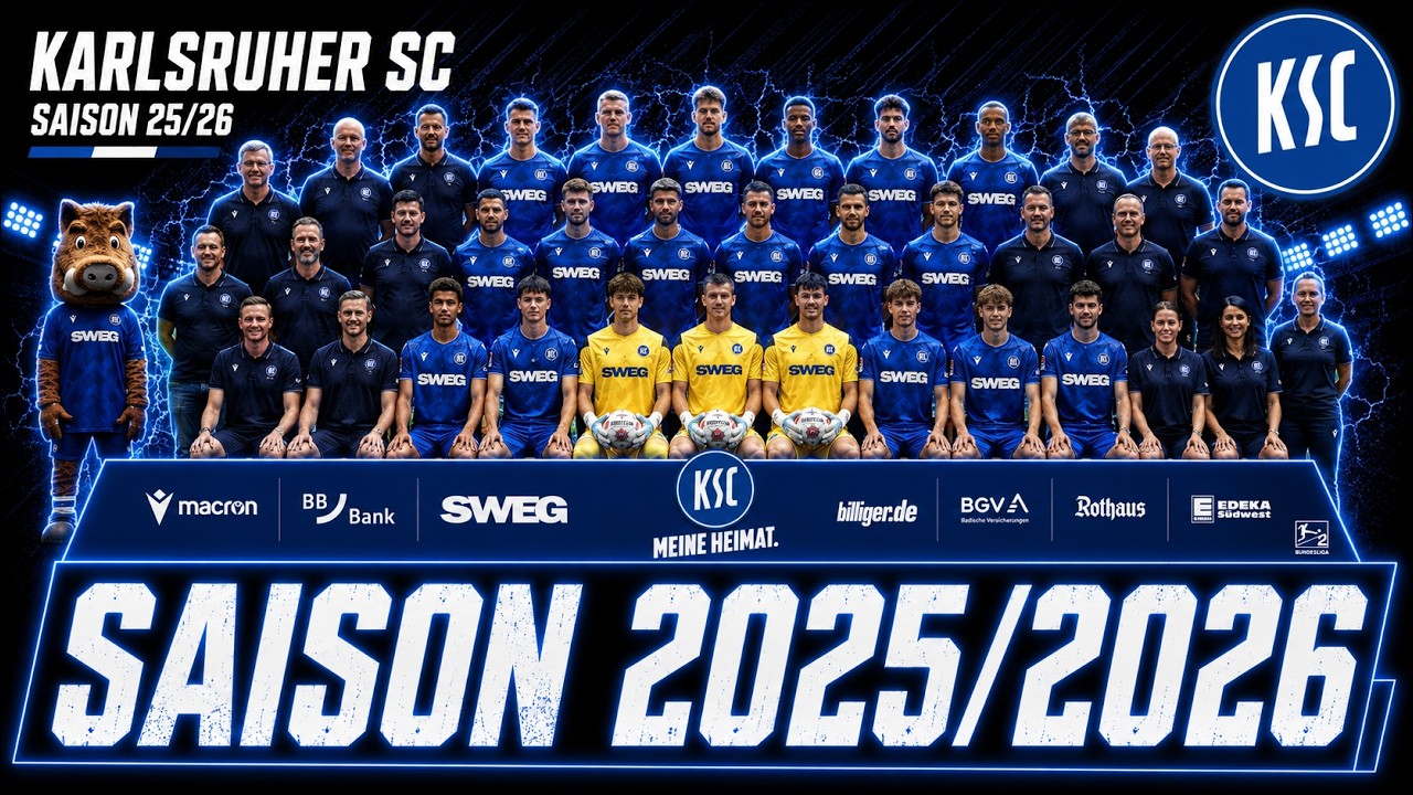 Karlsruher SC 2. Bundesliga Kader Übersicht Saison 2025/2026