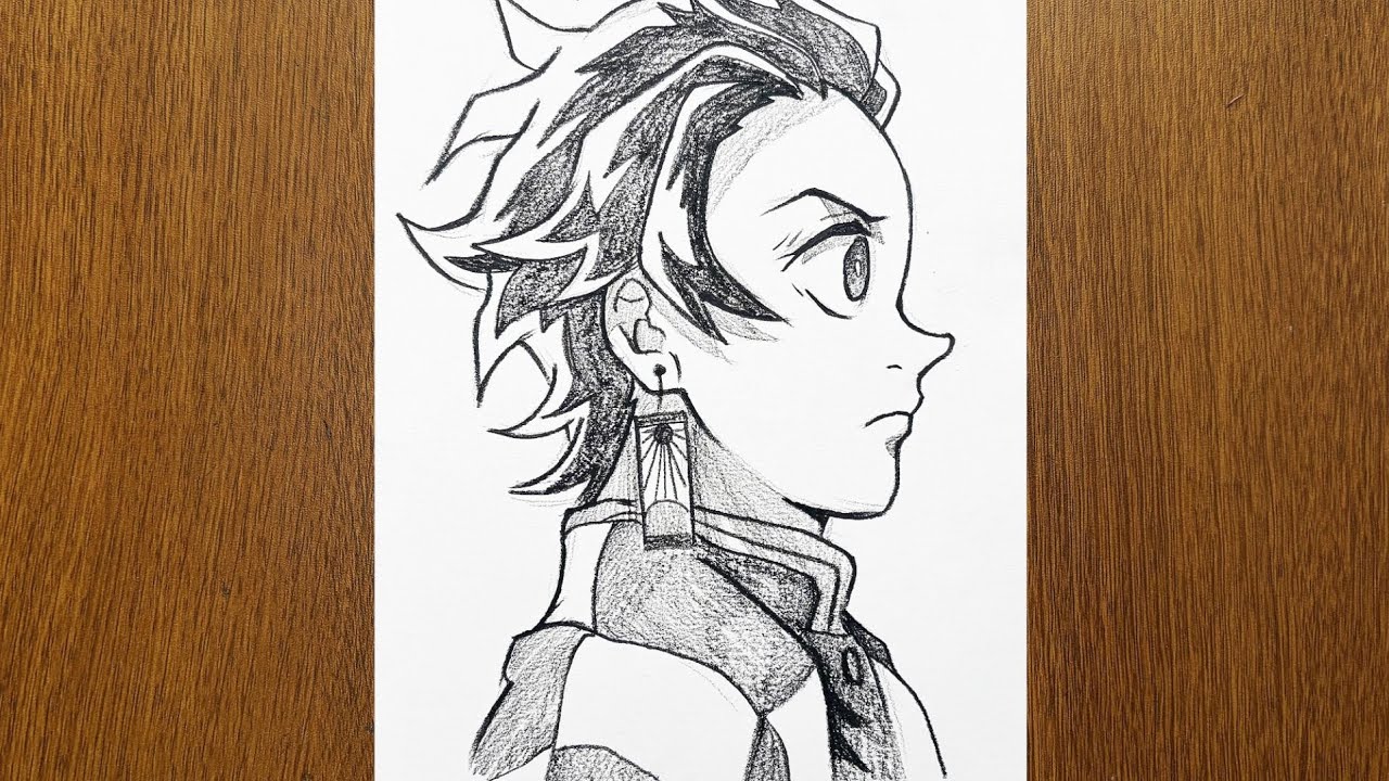 How to Draw Tanjiro from Demon Slayer