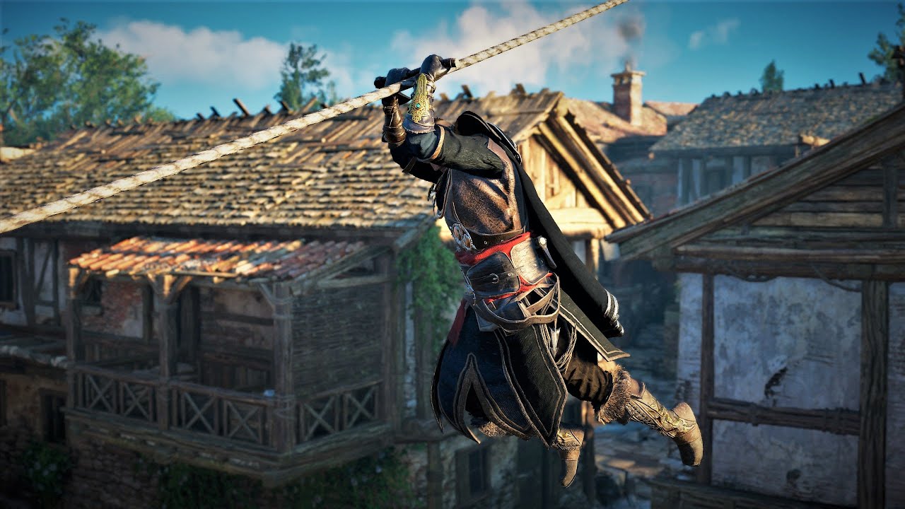 Assassin's Creed Valhalla The Siege Of Paris Parkour Free Roam Exploring Paris