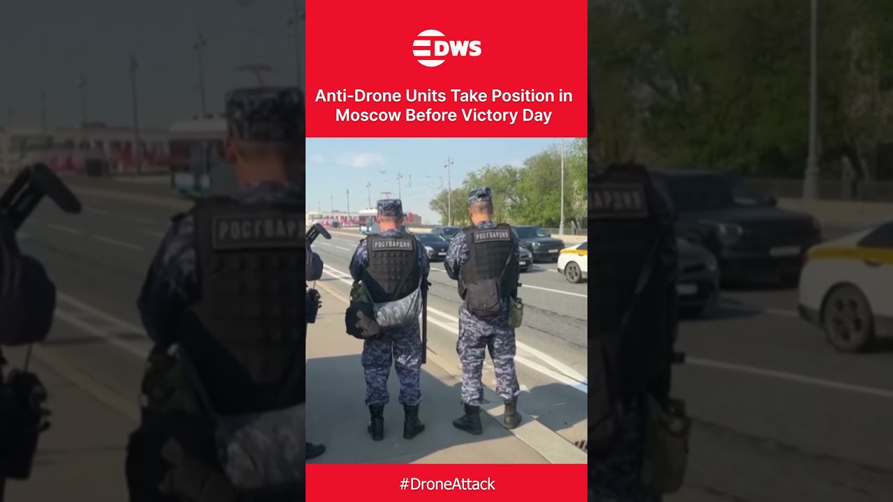 WATCH: Russian Anti-Drone Units Take Position in Moscow Before Victory Day | DWS News | AH1C
