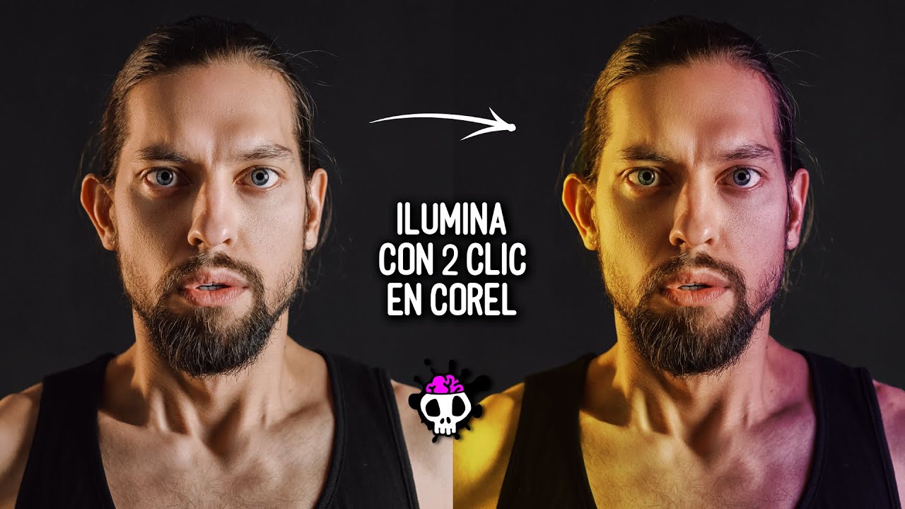 Como ILUMINAR una FOTO con COREL | FACIL y RAPIDO + Truco secreto!