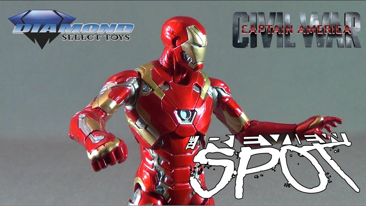 Toy Spot - Diamond Select Captain America Civil War Iron Man Mark 46 Figure