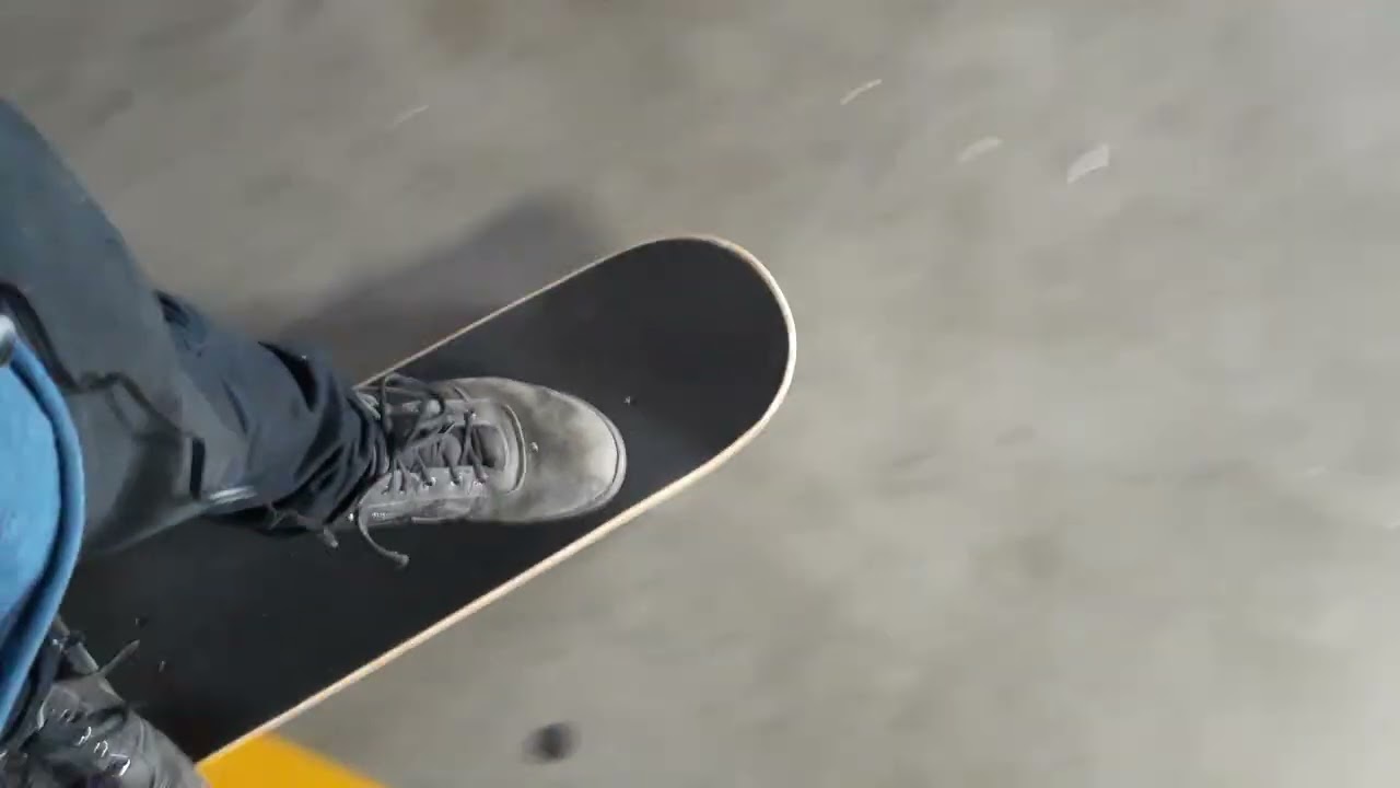 Used to ride skateboards that was like riding skis