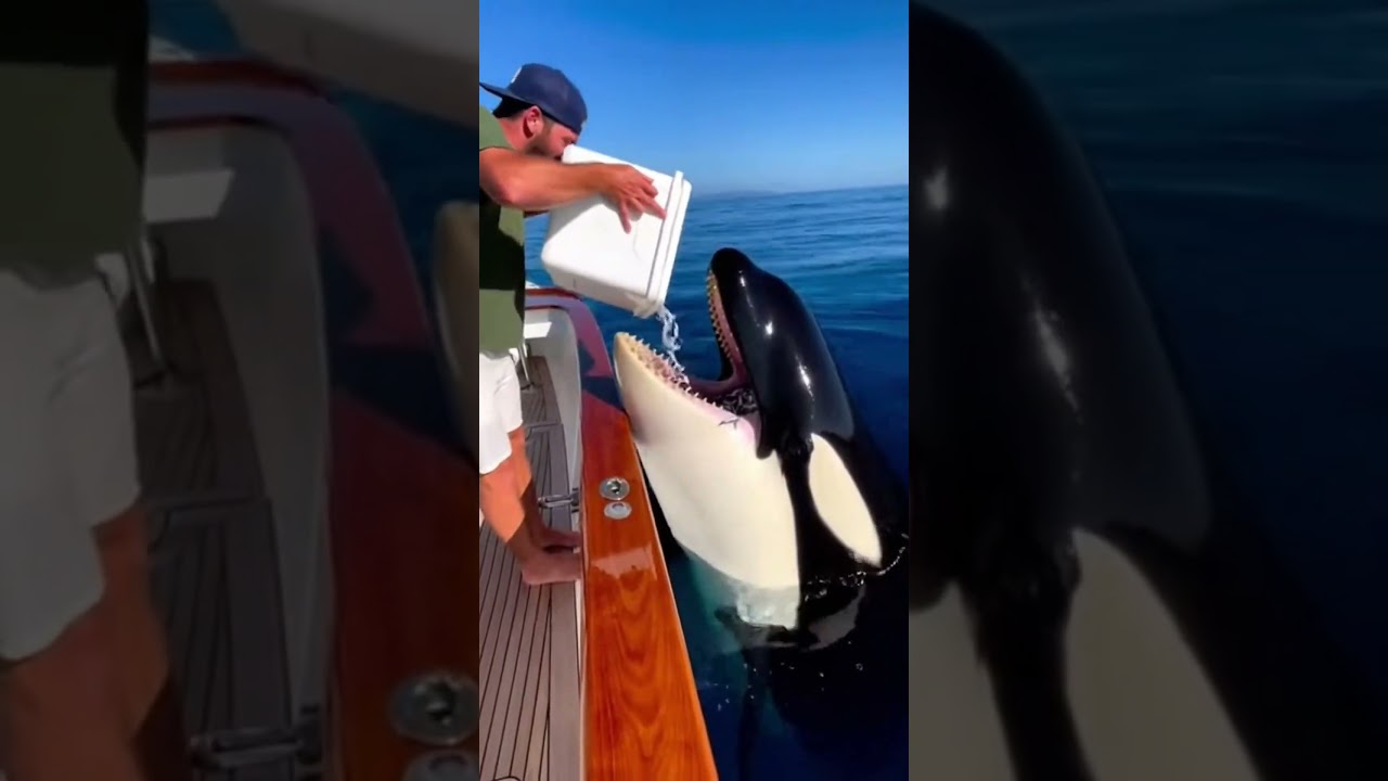 A well-behaved killer whale 🐋✨