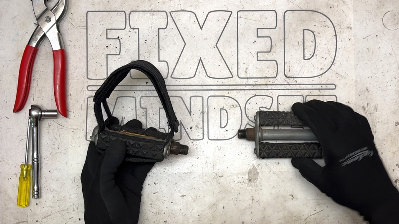 How to install pedal straps on vintage block pedals – In the workshop