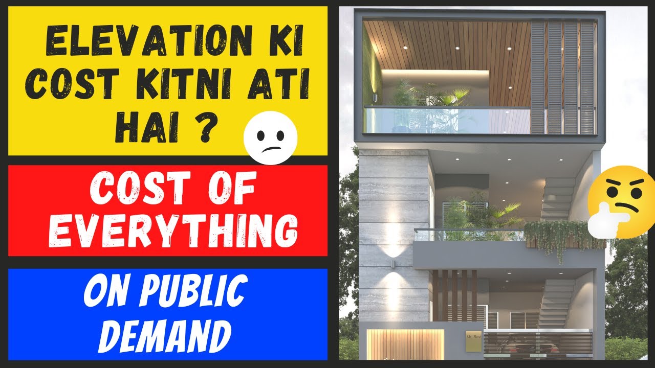 Elevation Design Costing. Elevation design form home. Elevation design & cost of HPL. Exterior paint