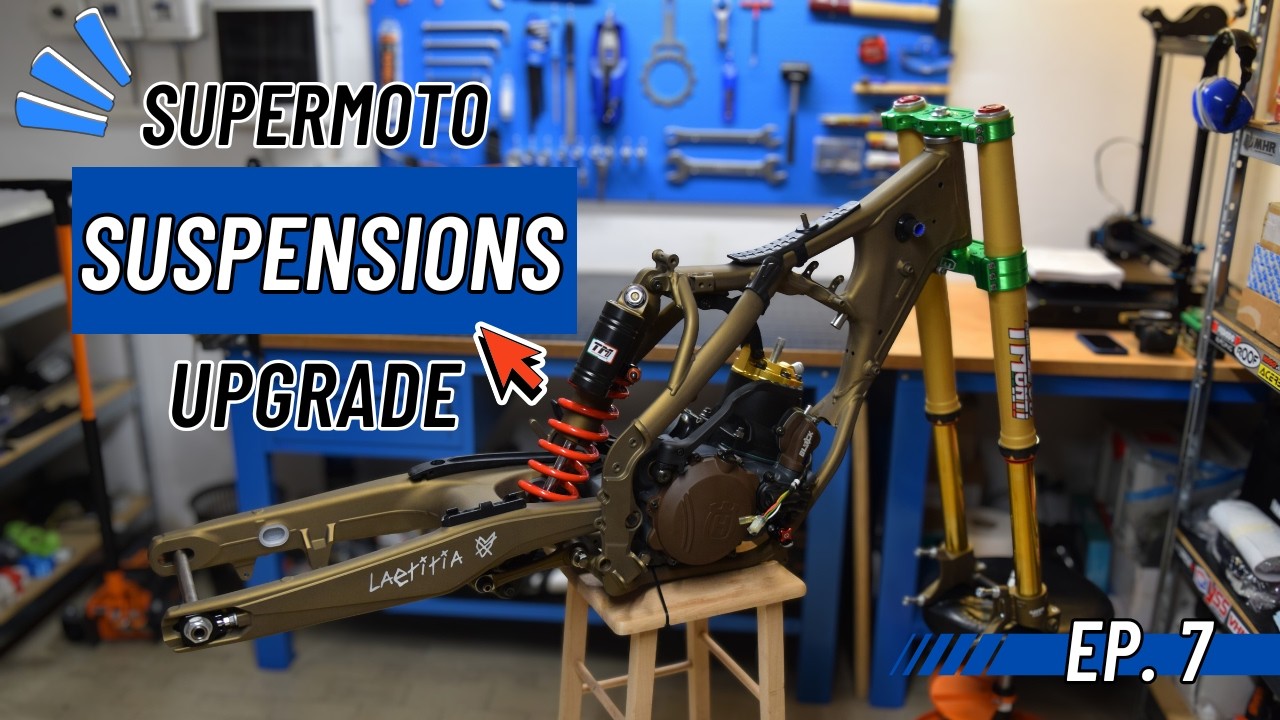 Very EXPENSIVE suspensions upgrade! 2Stroke Supermoto build : HSQ TE 250 - Ep.7