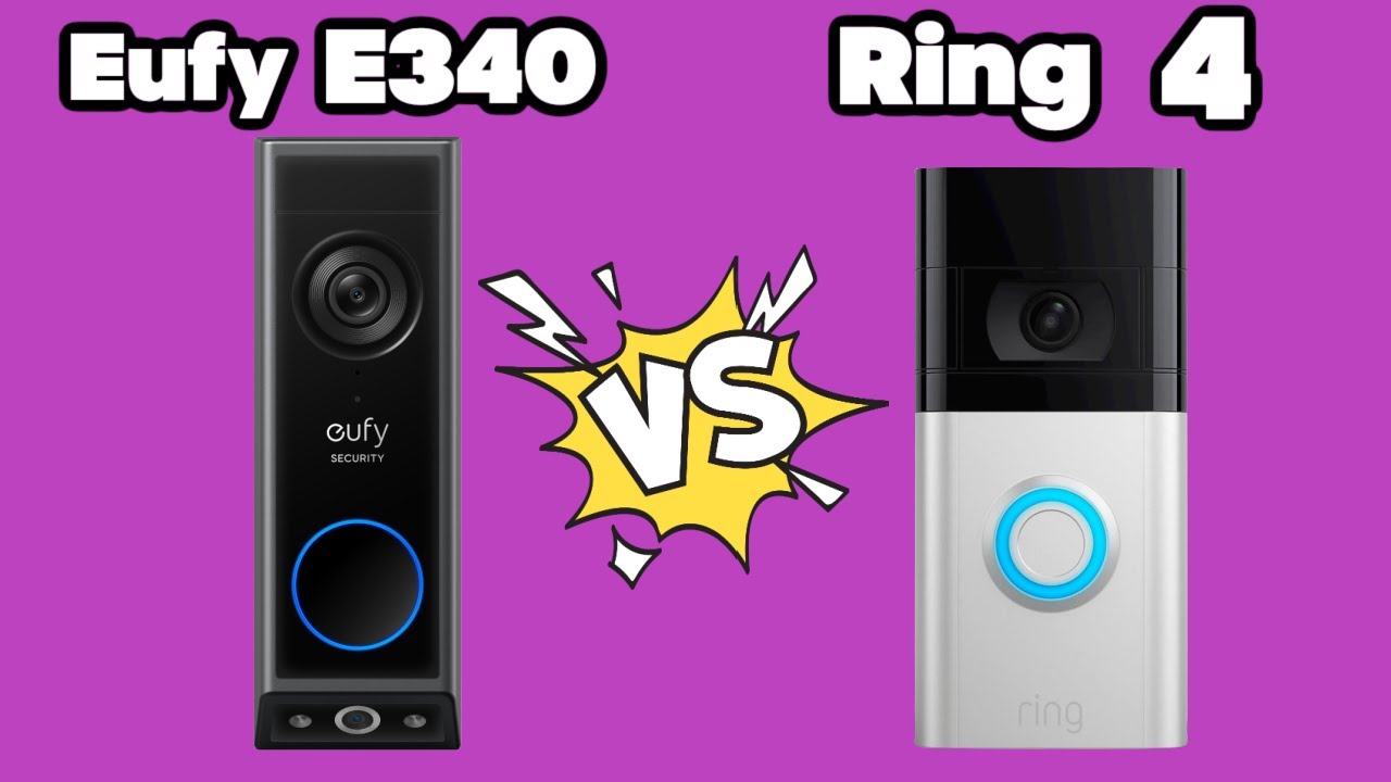 Дверной звонок Eufy E340 с двумя камерами против видеодомофона Ring 4
