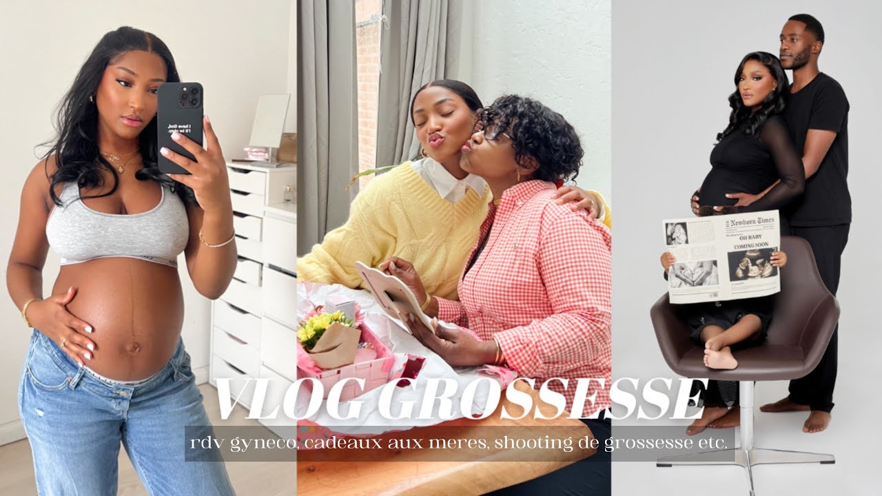 VLOG GROSSESSE: RENDEZ-VOUS GYNECO, CADEAUX AUX MERES, SHOOTING GROSSESSE ETC.