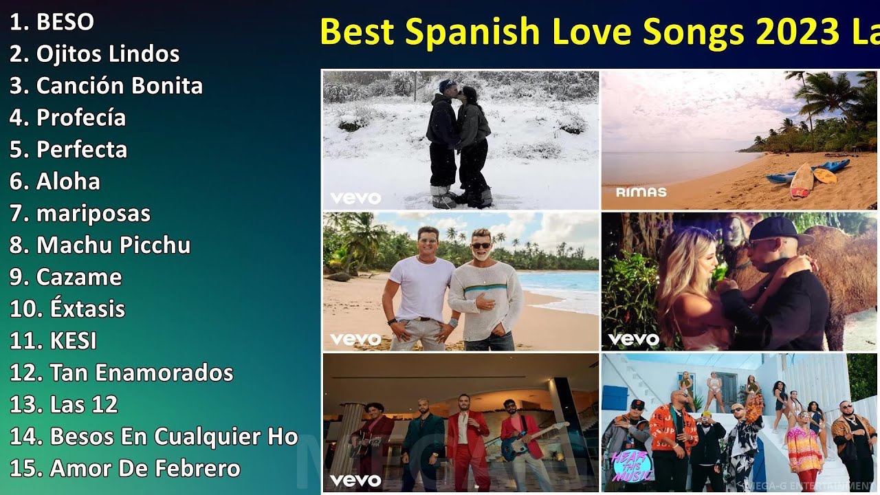 Best Spanish Love Songs 2023   Latin Romantic Music 2023 Beautiful Spanish Love Songs Playlist